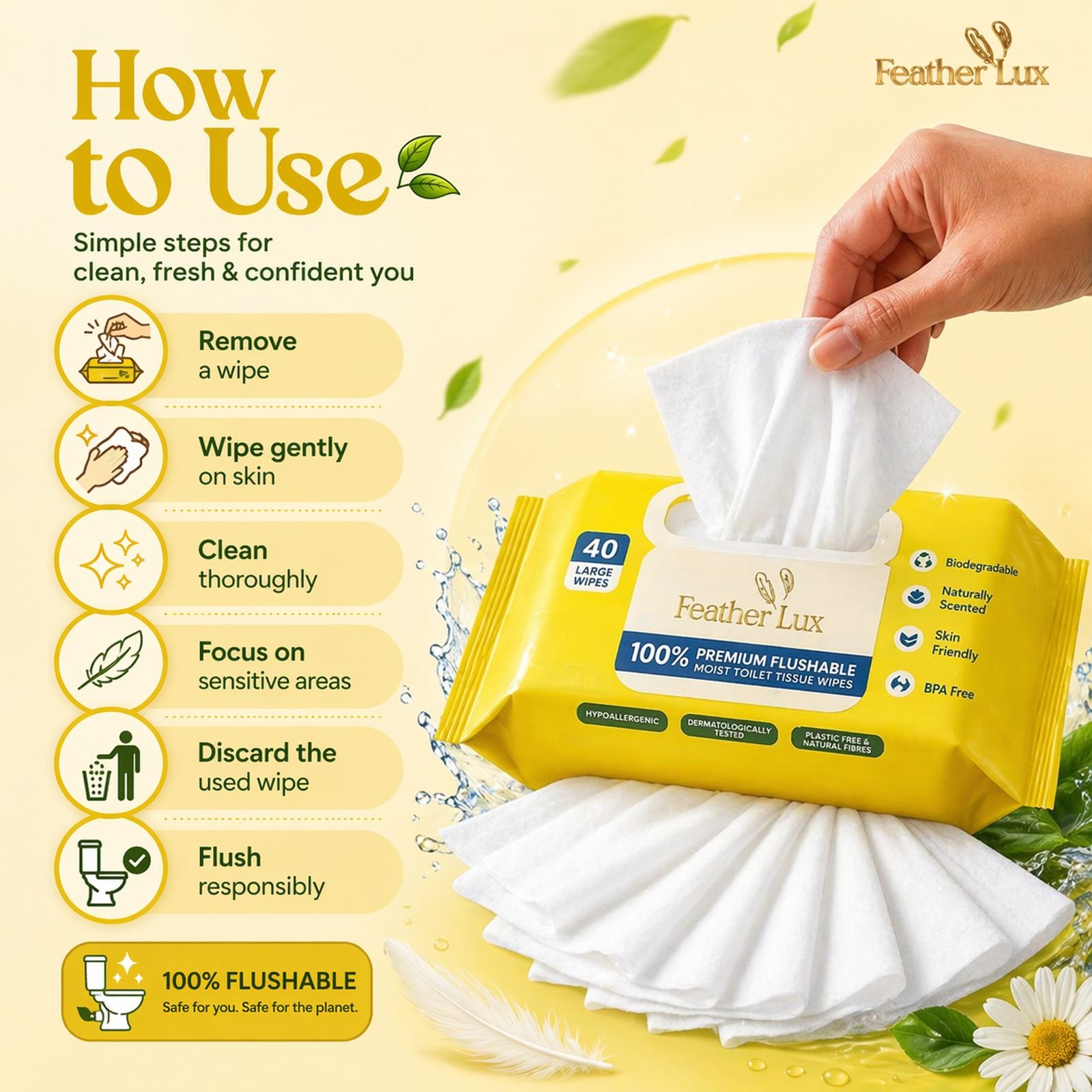 Feather Lux Wipes